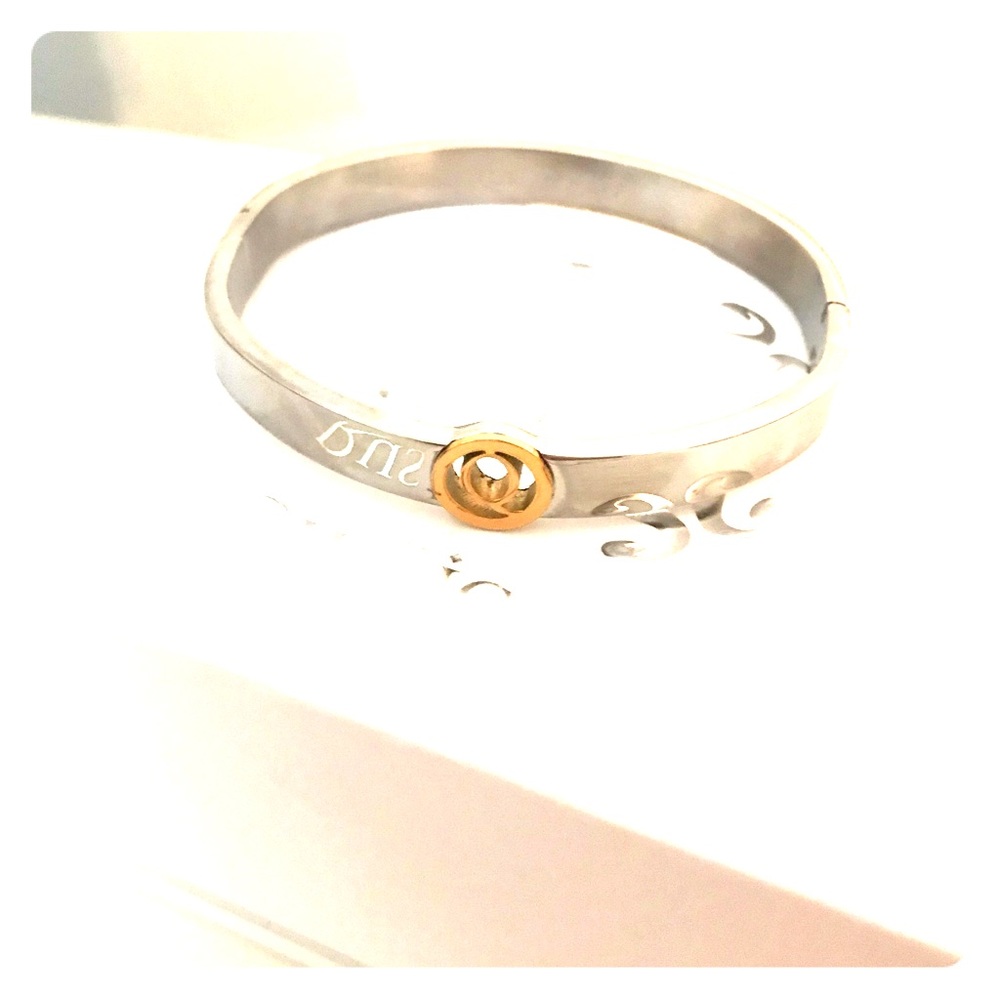 Q rustic cuff bracelet